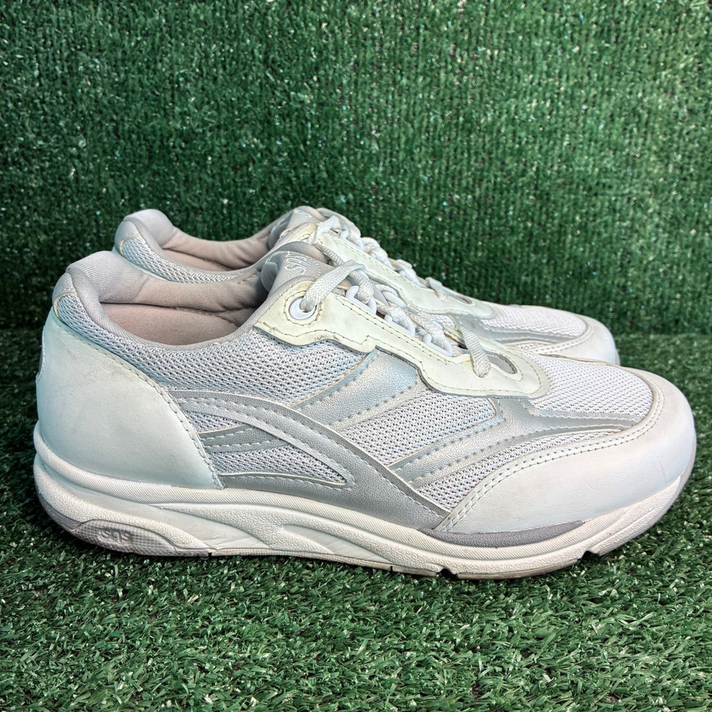 SAS Tour Mesh Tripad Comfort Breathable Walking Sneaker Silver Womens 9WW X-Wide